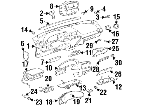 1998 Pontiac Grand Am Switches Headlamp Switch Diagram for 22605437