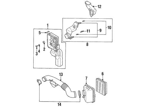 1995 Chrysler Sebring Filters Fuel Filter Diagram for MB504766