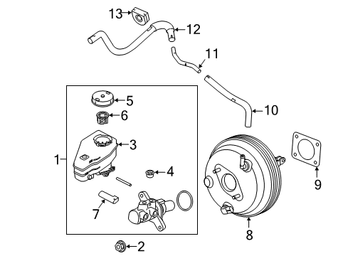 2016 Infiniti Q50 Hydraulic System Grommet Diagram for 46366-4GC6A