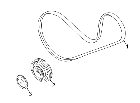 2022 BMW 745e xDrive Belts & Pulleys MECHANICAL BELT TENSIONER Diagram for 11289455974