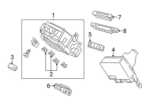 2017 Honda Accord Fuse & Relay Unit, EPS Diagram for 39980-T3Z-A21