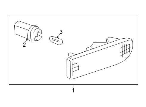 2009 Kia Amanti Front Lamps - Side Marker Lamps Lamp Assembly-Side Repeater Diagram for 923033F550