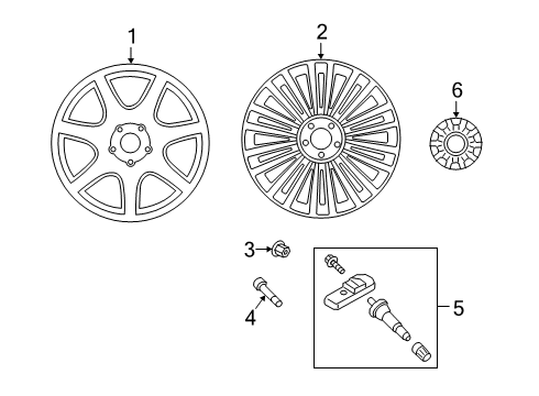 2019 Kia K900 Wheels Wheel Assembly-Aluminium Diagram for 52907J6200