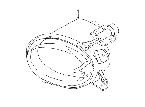 2014 BMW i3 Fog Lamps Headlight, Bumper, Left Diagram for 63117295687