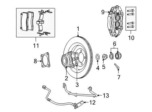 2010 Dodge Viper Rear Brakes Tube-Brake Diagram for 5290112AC