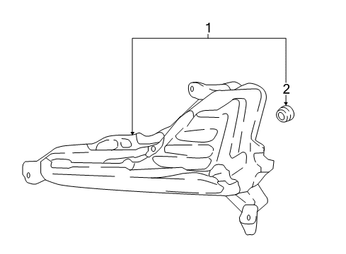 2019 Hyundai Sonata Daytime Running Lamps Lamp Assembly-Day Running Light, LH Diagram for 92207-C1700