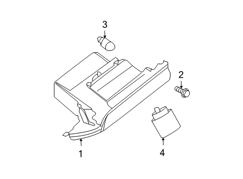 2009 Nissan Maxima Glove Box Controller Assembly Audio Diagram for 26261-ZK30A