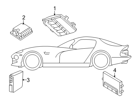 2015 Dodge Viper Electrical Components Module-Body Controller Diagram for 5035398AD