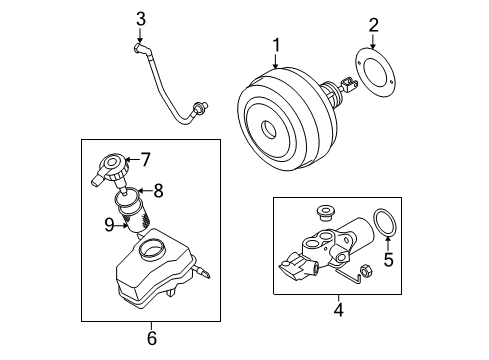 2012 BMW 335i Hydraulic System Vacuum Pipe Diagram for 11667570497