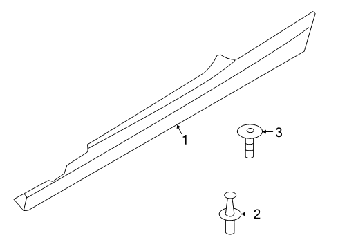 2012 BMW M3 Exterior Trim - Pillars, Rocker & Floor Sill Strip, Primed, Left Diagram for 51777898979