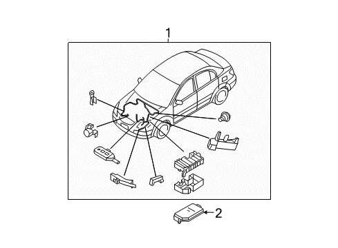 2010 Hyundai Accent Wiring Harness Upper Cover-Fuse & Relay Engine Diagram for 91940-1E101