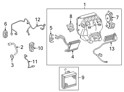 2017 Toyota Camry Air Conditioner Suction Hose Diagram for 88704-06440