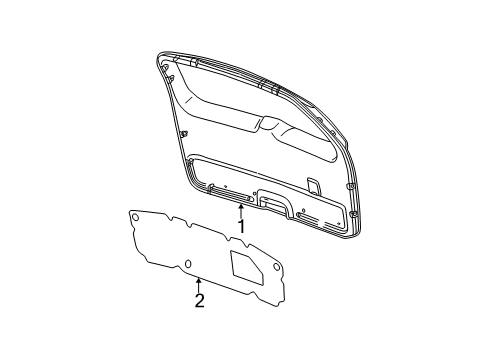 2003 Jeep Grand Cherokee Interior Trim - Lift Gate Retainer Diagram for 6502991