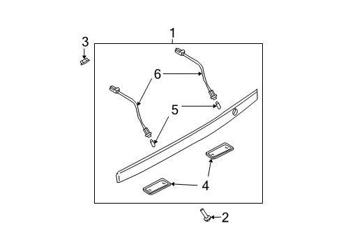 2003 Kia Sorento Bulbs Lens, LH Diagram for 925213E000