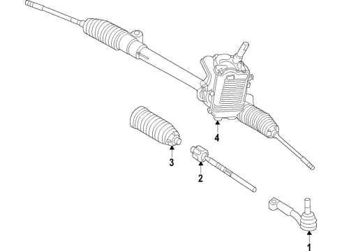2018 BMW X2 Steering Column & Wheel, Steering Gear & Linkage STEERING GEAR, ELECTRIC Diagram for 32106892304