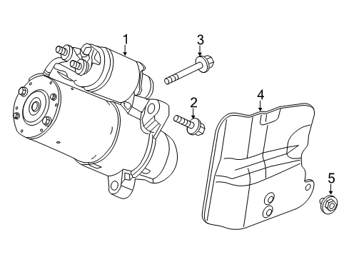 2019 Cadillac CTS Starter Starter Diagram for 12652028