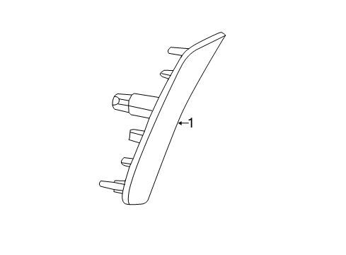 2017 Chrysler 200 Front Lamps - Side Marker Lamps Lamp-Side Marker Diagram for 68206449AA