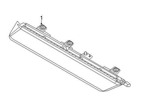 2022 Hyundai Sonata High Mount Lamps Lamp Assembly-Hms Diagram for 92700-L1000