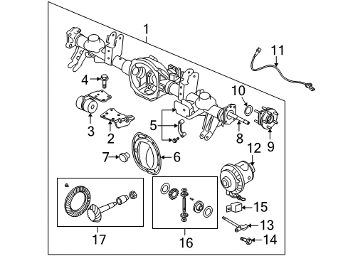 2005 Jeep Grand Cherokee Anti-Lock Brakes Anti-Lock Brake System Module Diagram for 5134960AA