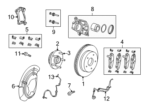 2011 Jeep Liberty Anti-Lock Brakes Anti-Lock Brake Control Unit Diagram for 68079343AB