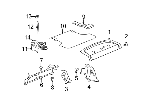 2008 Dodge Avenger Interior Trim - Rear Body Jack Diagram for 68004742AB