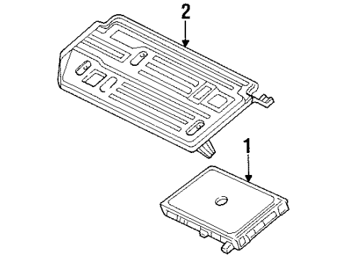 1995 Honda Prelude Electrical Components Control Module, Engine Diagram for 37820-P12-A52