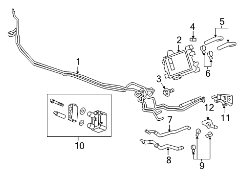 2017 Cadillac CT6 Auxiliary Heater & A/C Battery Charger Bolt Diagram for 11562497