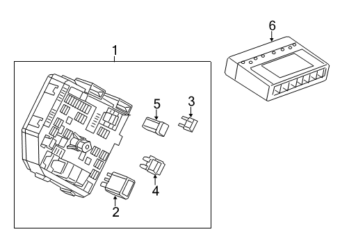 2013 Chevrolet Captiva Sport Electrical Components Block Asm-Instrument Panel Wiring Harness Junction Diagram for 23189289