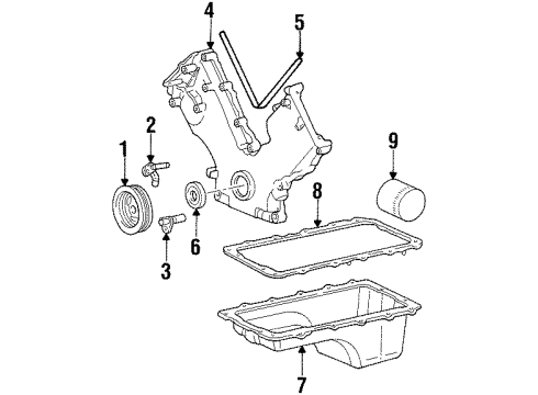 2000 Lincoln Navigator Powertrain Control ECM Diagram for YU7Z-12A650-AYA