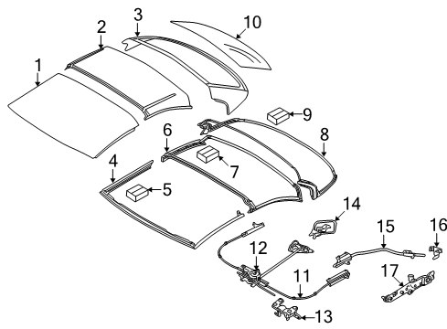 2011 BMW 335i Top & Components Bracket, Water Drain Hose Diagram for 54377251763