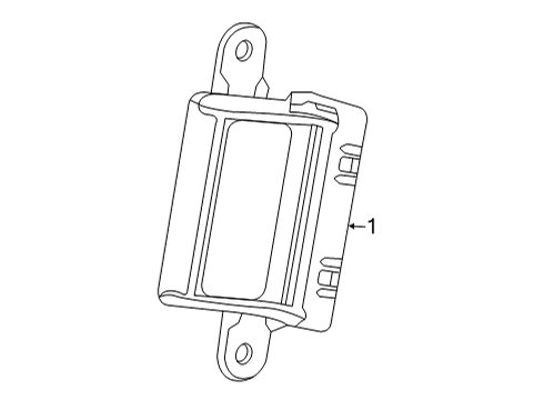 2022 Chevrolet Trailblazer Electrical Components Module Diagram for 84716060