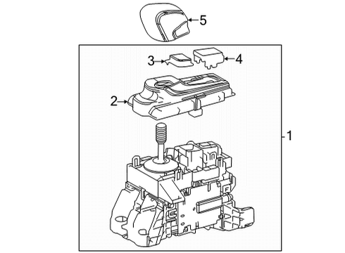 2022 Lexus NX250 Center Console KNOB SUB-ASSY, SHIFT Diagram for 33504-78030-C0