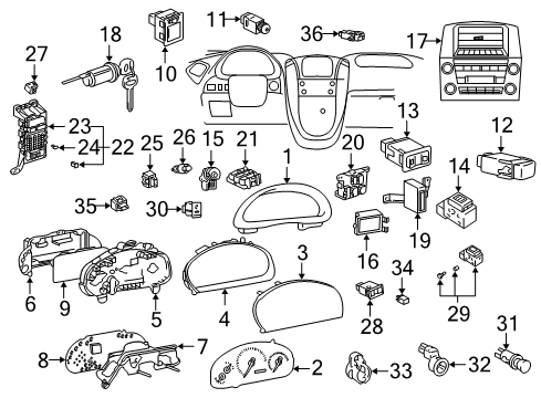 2003 Lexus RX300 Switches Switch Assy, Ignition Or Starter Diagram for 84450-12200