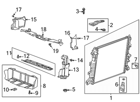 2021 Cadillac CT4 Powertrain Control Upper Oxygen Sensor Diagram for 12704309