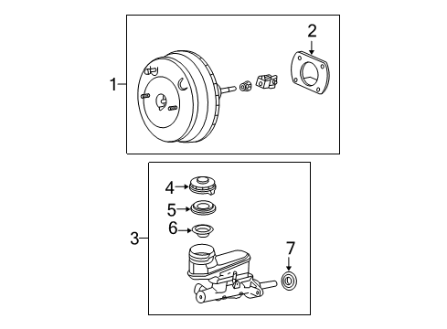 2007 Acura TL Hydraulic System Power Set, Master (10") Diagram for 01469-SEP-A10