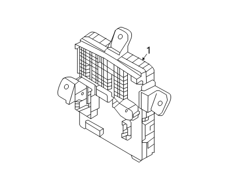 2016 Hyundai Genesis Electrical Components Instrument Panel Junction Box Assembly Diagram for 91951-B1241