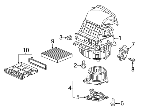 2017 Honda Pilot Blower Motor & Fan Screw, Tapping (4X16) Diagram for 90128-TZ5-A01