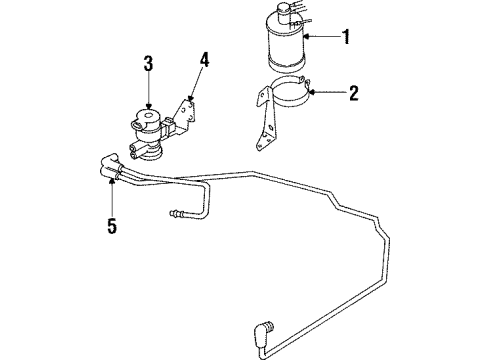 2001 Jeep Cherokee Emission Components CANISTER-Vapor Diagram for 4854112