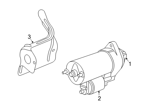 2003 BMW 745Li Starter Heat Resistant Plate, Starter Diagram for 12417508630