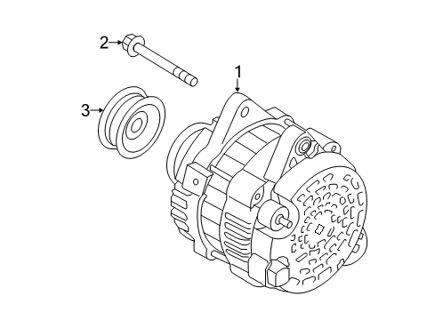 2014 Kia Sorento Alternator Alternator Assembly Diagram for 37300-2G950
