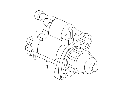 2016 Acura RLX Starter Starter Motor Assembly (Sm-74020) (Mitsuba) Diagram for 31200-R9S-A01