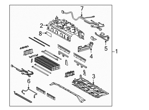 2010 Lexus HS250h Battery Battery Assy, Hv Supply Diagram for G9510-75011