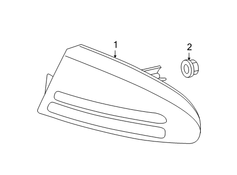 2000 Chrysler Concorde Tail Lamps Lamp-Tail Stop Backup Diagram for 4780062AG