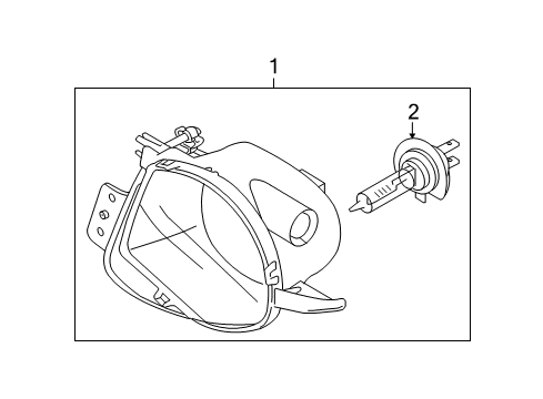 2008 BMW 328xi Chassis Electrical - Fog Lamps Fog Lights, Right Diagram for 63176948374