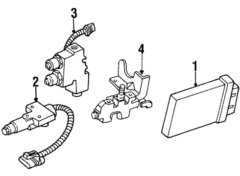 1990 GMC K3500 Anti-Lock Brakes Valve Asm-Brake Combination Diagram for 15557344