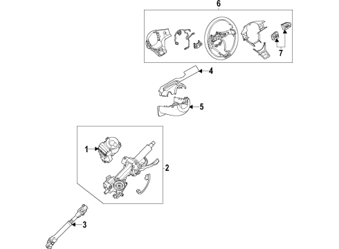 2021 Kia K5 Steering Column & Wheel, Steering Gear & Linkage Power Pack-Electric Diagram for 56370L3010