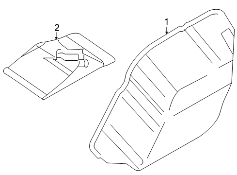 2006 Nissan Altima Transaxle Parts Oil Strainer Assembly Diagram for 31728-8Y000