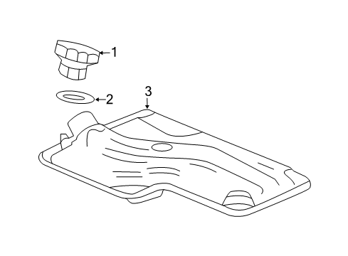 2018 Chevrolet Cruze Transaxle Parts Filter Diagram for 24292132