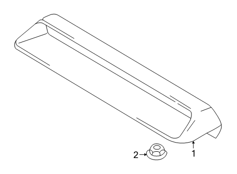 2004 Hyundai Sonata High Mount Lamps Lamp Assembly-High Mounted Stop Diagram for 92750-39500-4W-DS