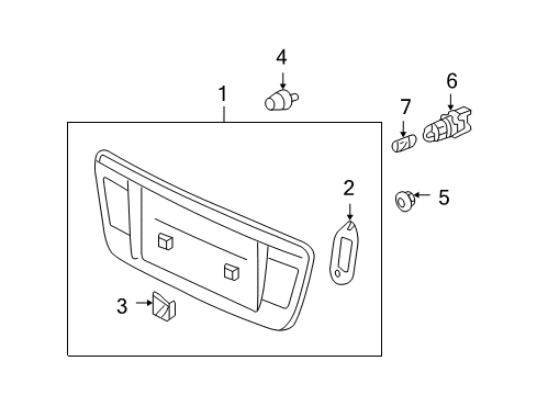 2006 Acura TL Bulbs Gasket, Base Diagram for 34152-SEP-A01